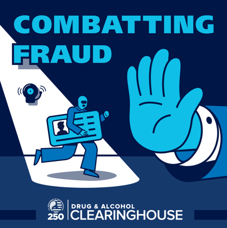 combating fraud square graphic